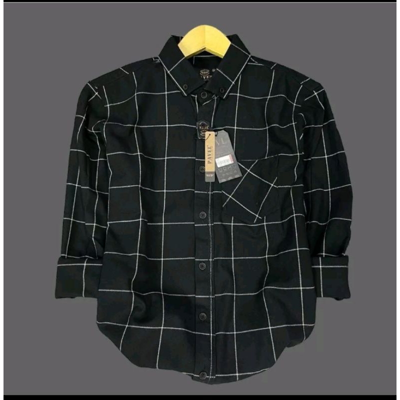 (BISA COD) Kemeja Flanel Terlaris Lengan Panjang Pria Wanita Hem Premium Quality Kameja Kerja Kantor