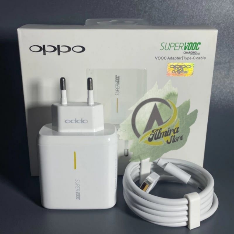 CHARGER CASAN OPPO SUPERVOOC RENO 4 5 6 7 7Z 8 8T 8Z 10 PRO 5G A38 A57 A58 A74 A76 A77s A78 ORIGINAL SUPER VOOC 65W TYPE C FAST CHARGING