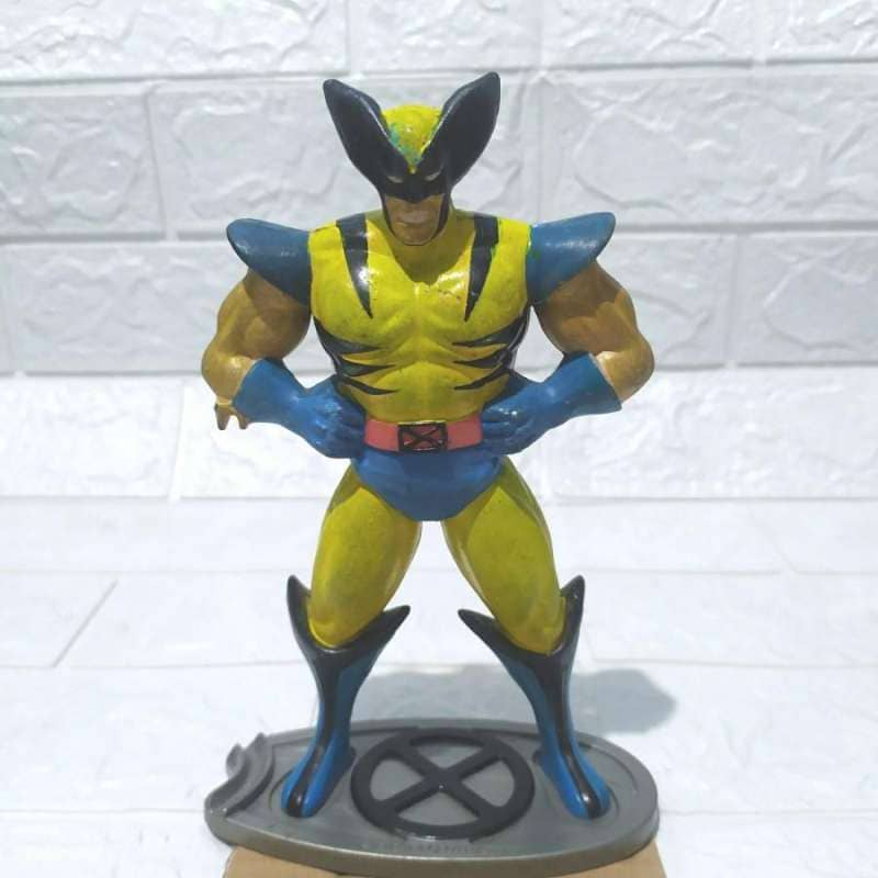 Pajangan Human statue Wolverine Texas chicken 1992 Rare Vintage Toys Marvel