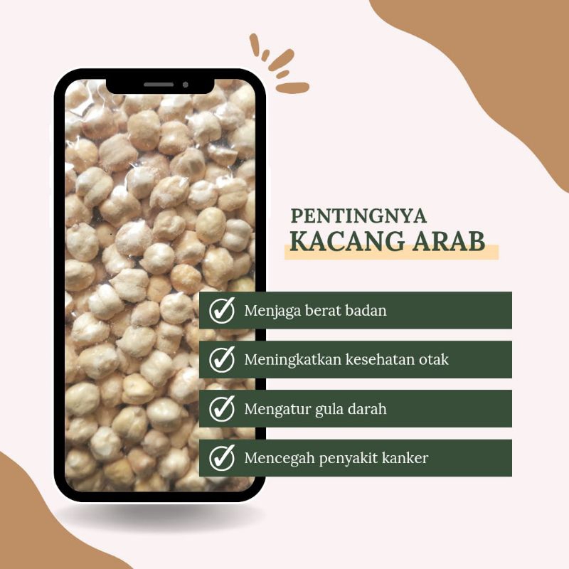 

Adams Living | Kacang Arab Oleh Oleh Haji Umroh Chickpea Cemilan Sehat