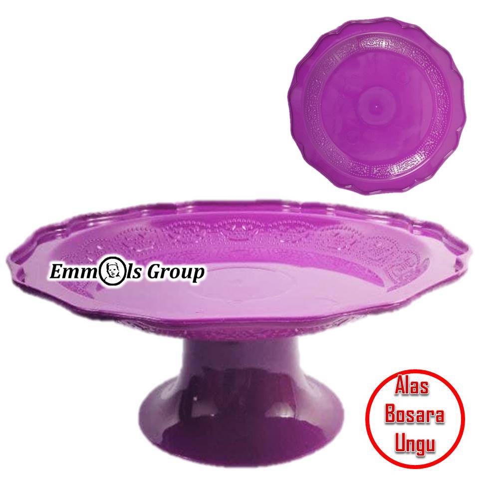 Dudukan Loyang atau kaki Bosara Warna Ungu Terbuat Bahan Plastik
