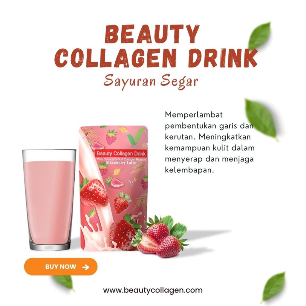 Beauty Collagen Drink Minuman Pemutih Badan Cepat Permanen | Suplemen Pemutih Kulit | Suntik Putih |