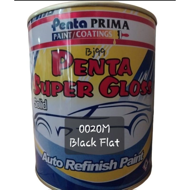 Cat Penta gloss Hitam doff / Nc Hitam Doff/ Hitam dop/Black Flat/Dasaran Hitam doff/