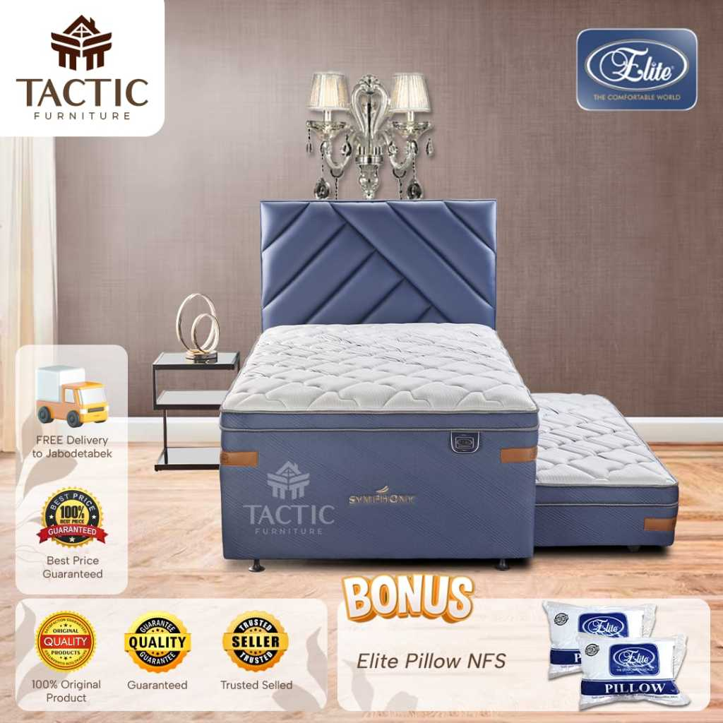 ELITE SPRING BED SYMPHONY | 2 IN 1 BED | 100% ORIGINAL