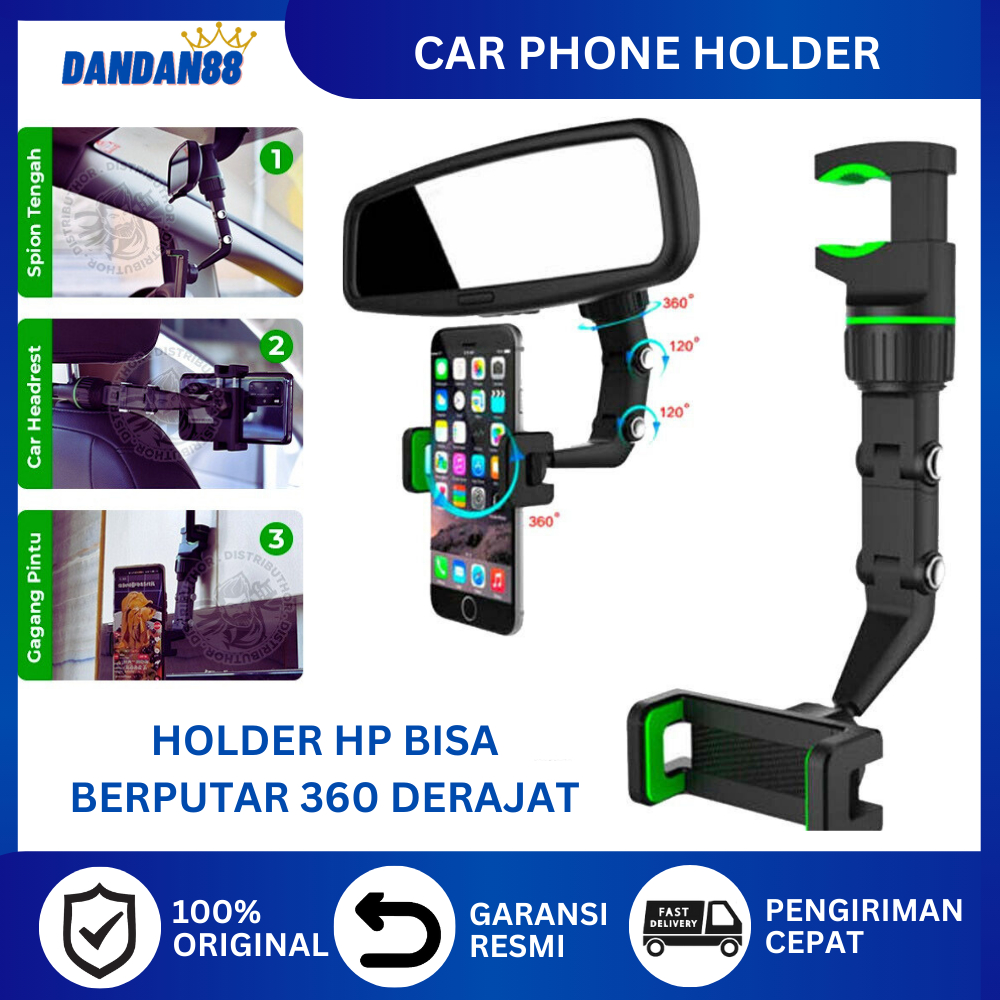 Car Phone Holder Hp Universal Mobil Motor Dan Meja Tempat Hp Handphone Jepit Super Kuat