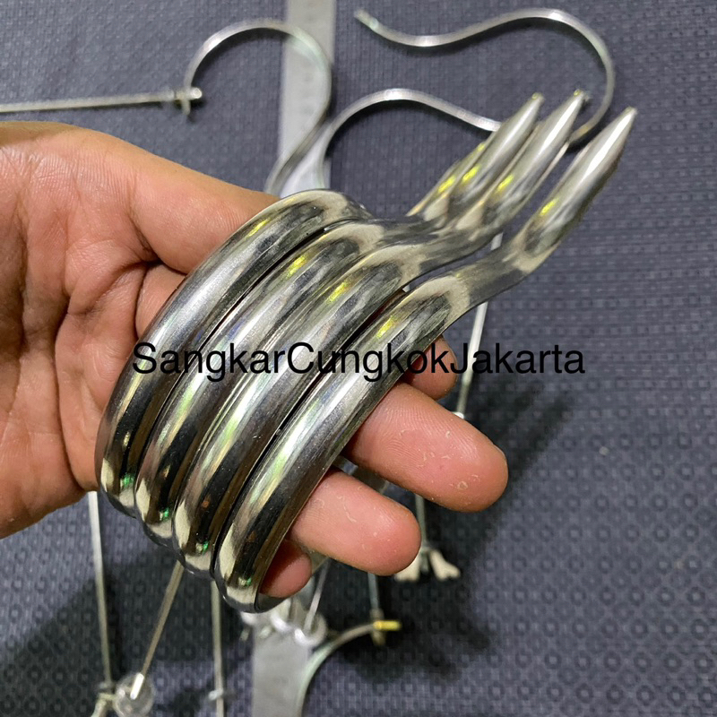 Gantungan Sangkar Sedang Stainless Polos As17cm Ori Cungkok