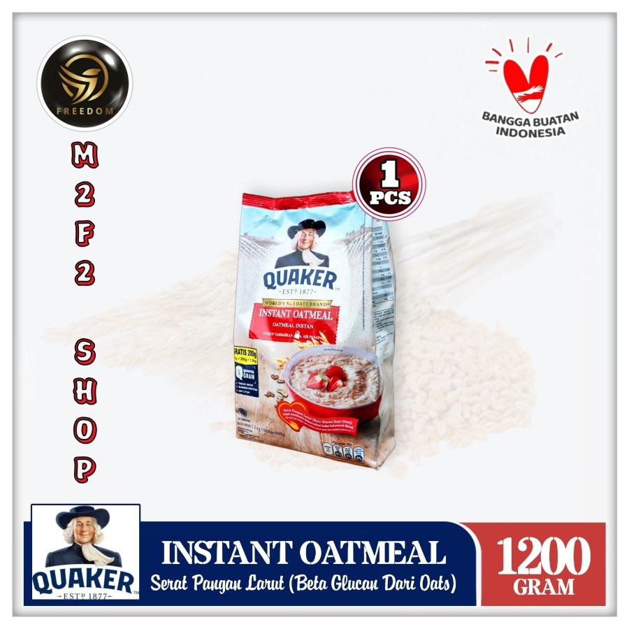 

Quaker Instant Oatmeal Original Pouch | Merah - 1,2 kg (Kemasan Satuan)