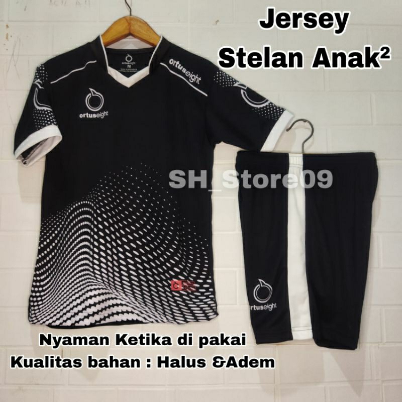 (NEW EDITION) 1 SET Costom futsal Anak²|Stelan Jersey sepakbola Anak|Baju olahraga futsal, sepakbola