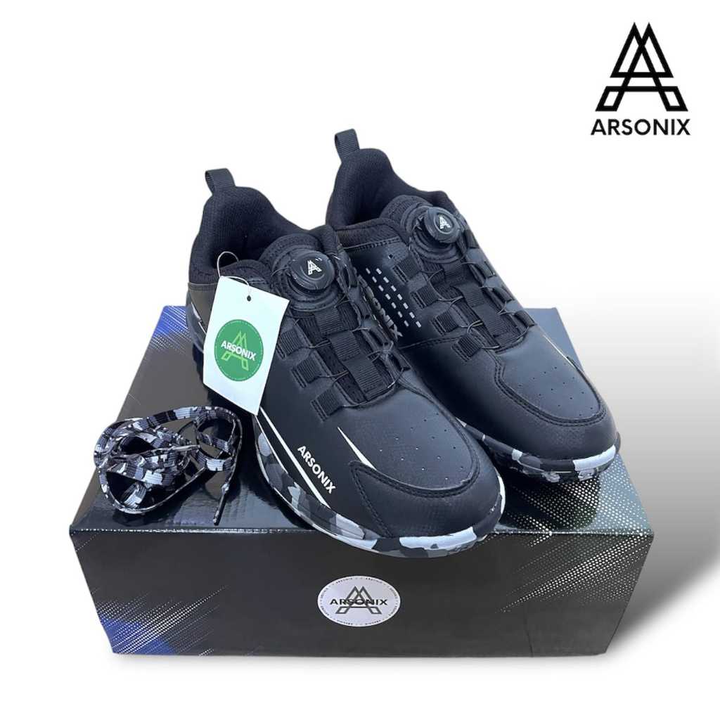big sale sepatu badminton arsonix camo original ( free tali sepatu )