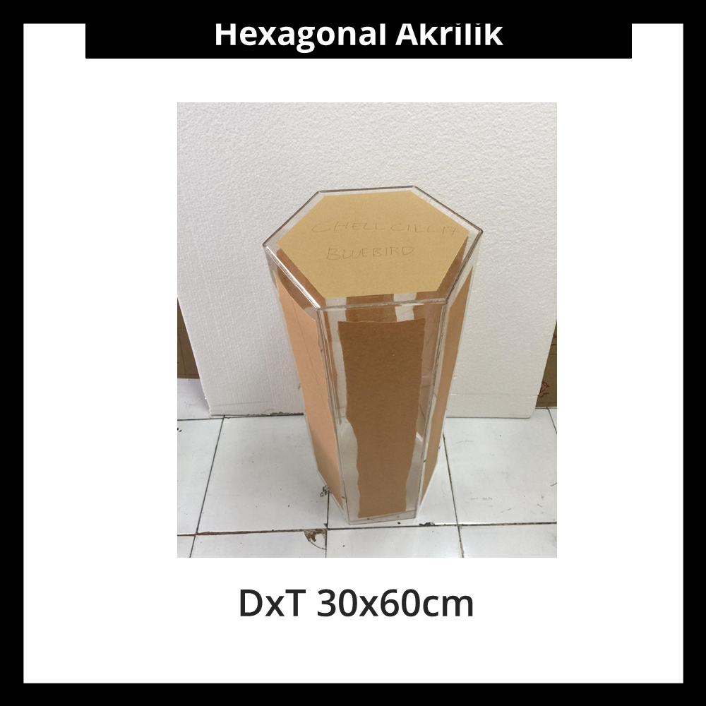 Hexagonal Akrilik DxT 30x60cm