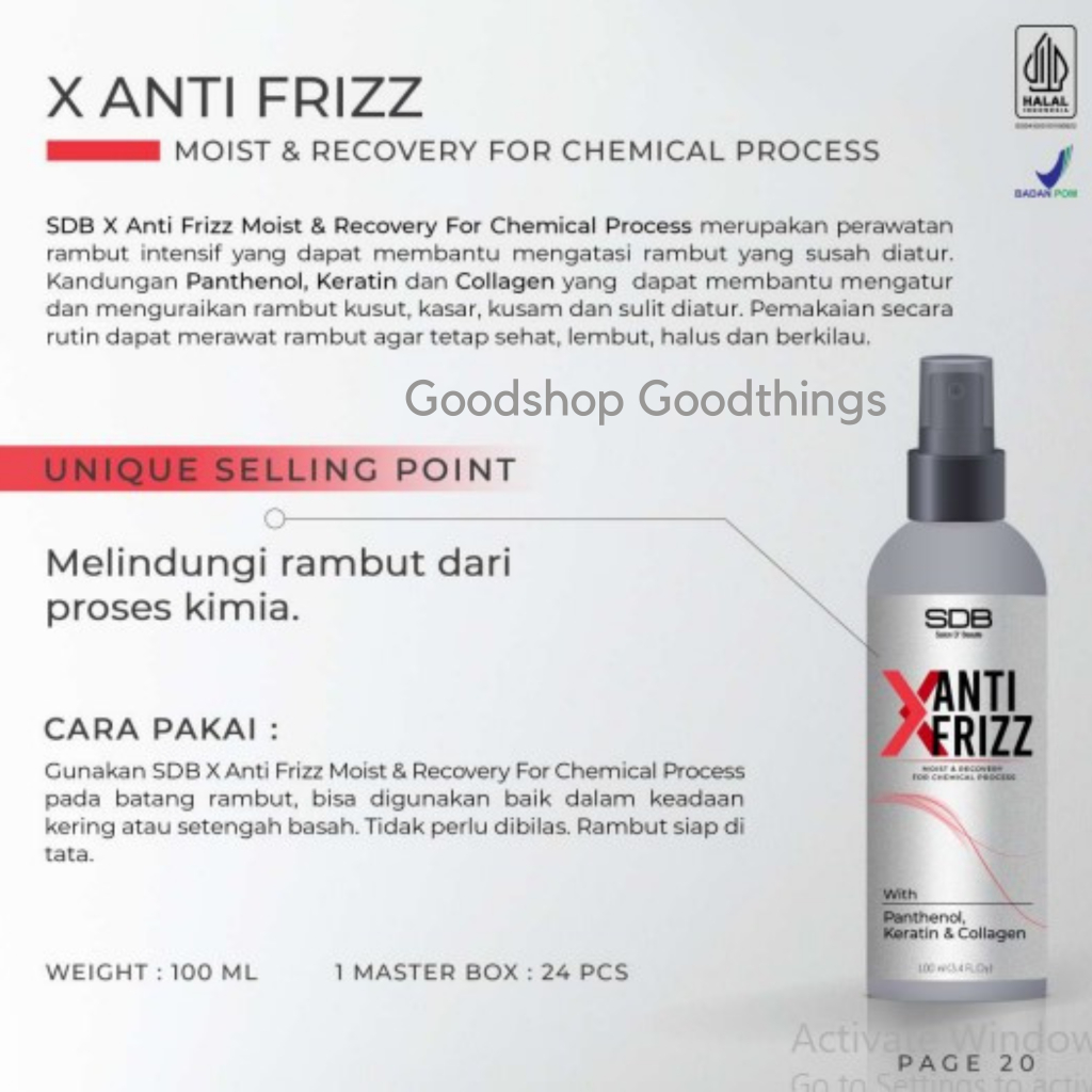 SDB X Anti Frizz 100ml