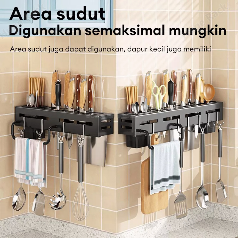 Rak Pisau Dapur Rak Dinding Dapur Tempat Taruh Sendok Garpu Pisau Dapur Rak Gantung Dapur