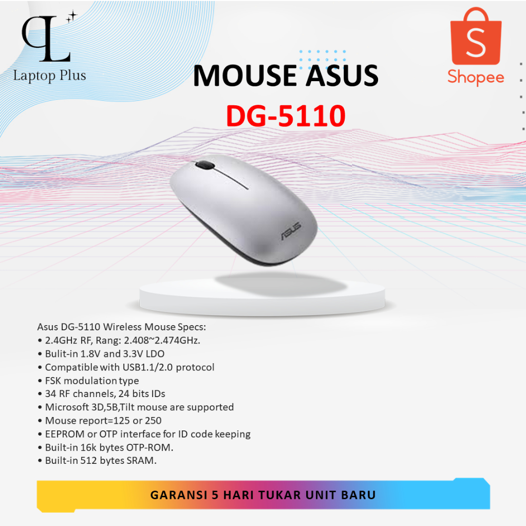 ASUS WIRELESS MOUSE DG-5110 ORIGINAL