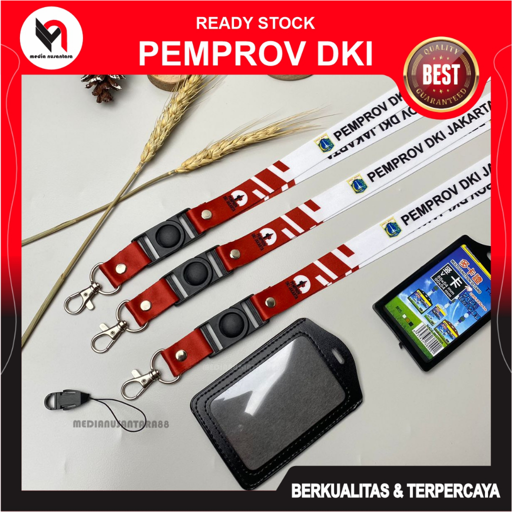 

Lanyard Tali ID CARD Pemprov DKI JAKARTA Printing Full Colour Ready Stock