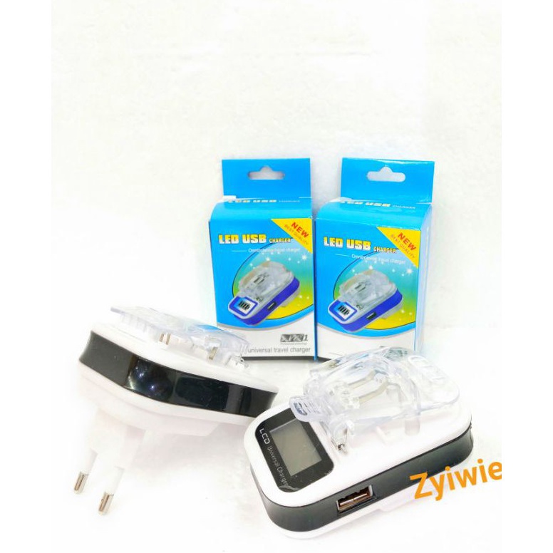 ✦MURAH LEBAY✦ Desktop Baterai Hp / Destop LED Usb Charger Batre / Universal Travel Charger