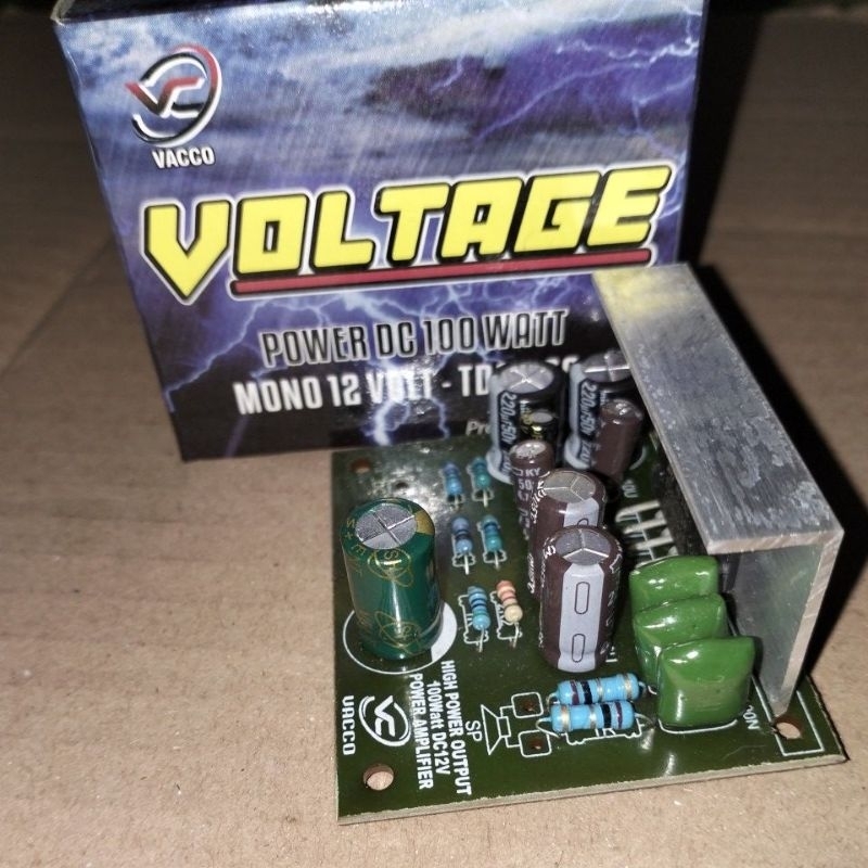 Power DC 100w mono 12v TDA 2005 voltage