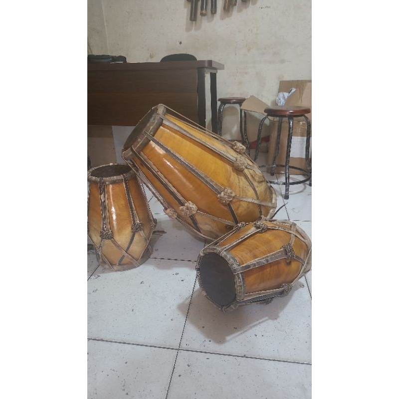 kendang rampak jaipong kayu nangka + tas yang bagus
