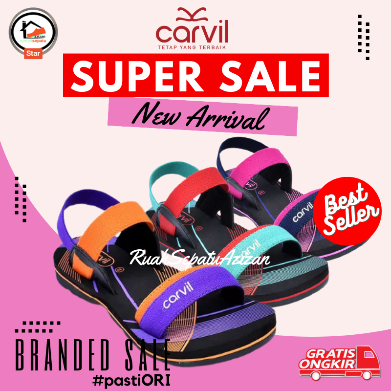 Carvil Farra TWB | Momo 02 TW Sandal Sponge Anak Perempuan Carvil Original