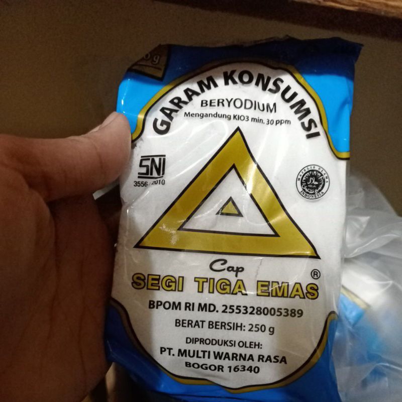 

Garam segi tiga emas 250g