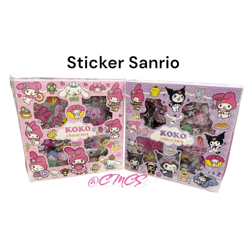 

STICKER SANRIO ISI 100 LEMBAR MIX / STICKER KARAKTER SANRIO KOKO CHARACTERS ISI 100 LEMBAR