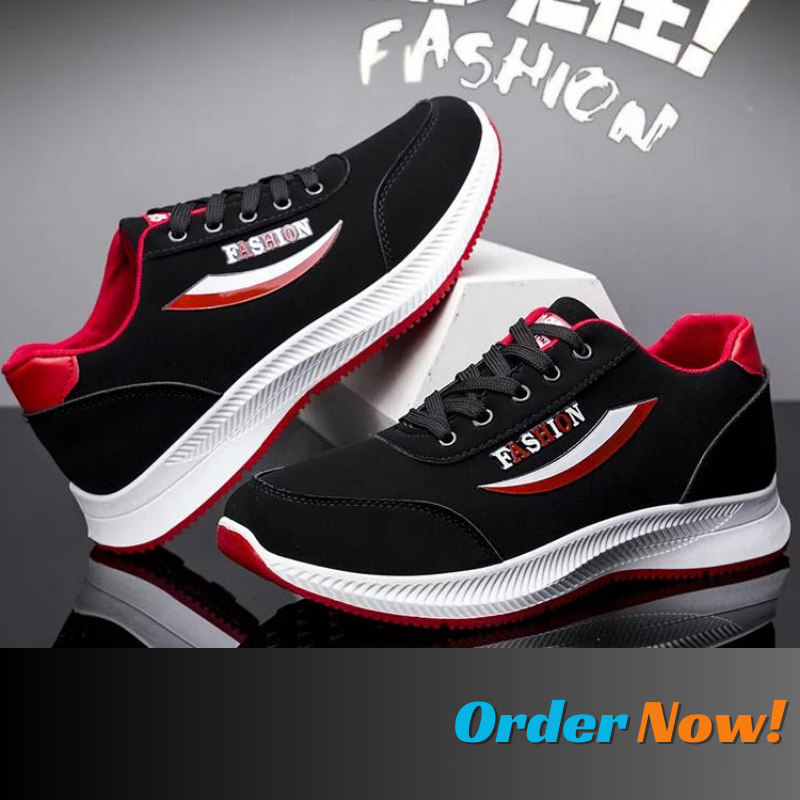 Sepatu Running Pria Hitam Keren Sneakers Pria Hitam Terbaru Kekinian