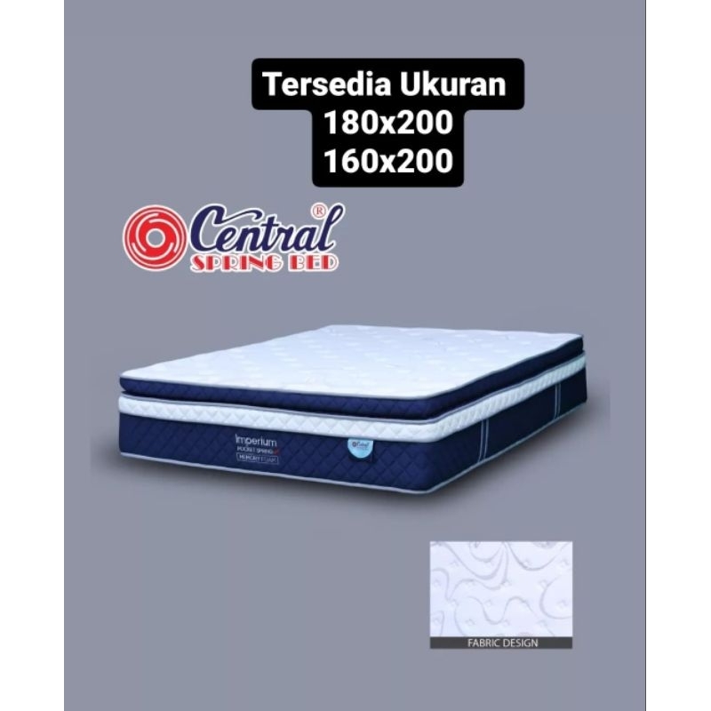 KASUR SPRING BED CENTRAL DELUK IMPERIUM/DELUK DOMINIQ/DELUK PLUS POCKET