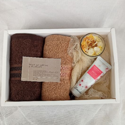 RelaxRitual Aromatherapy Gift Set Hampers Aromaterapi Handuk Lilin Aromatherapy Bath Salt Hand Cream