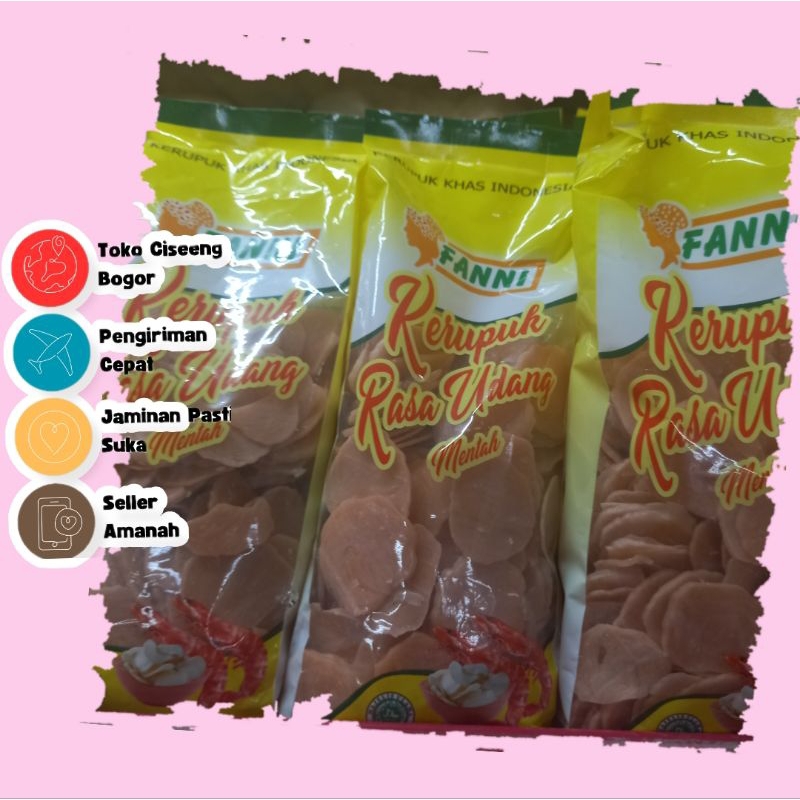 

Kerupuk Udang Fanni Kemasan 250gr krupuk enak gurih mantap