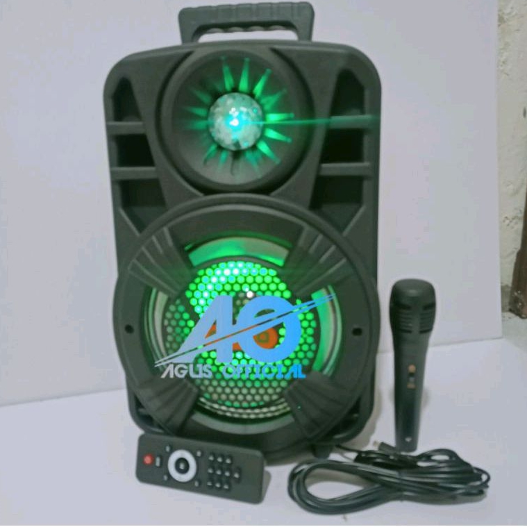 SPEAKER BLUETOOTH XBASS RADIO FLECO F804N SPEAKER 8,5INCH