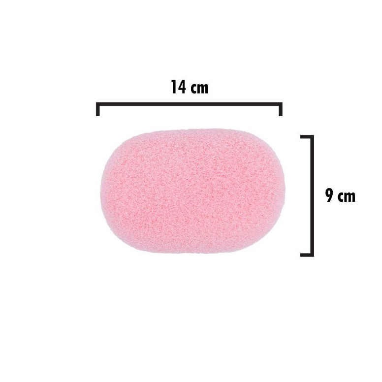 Ready stock.. Tammia Exfoliating oval sponge pink 9000-2A 52