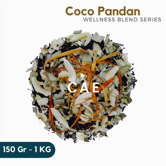 

COCO PANDAN | Herbal Tea Blend Black Tea Coconut Pandan Sappanwood Premium 500 Gram - 1 KG