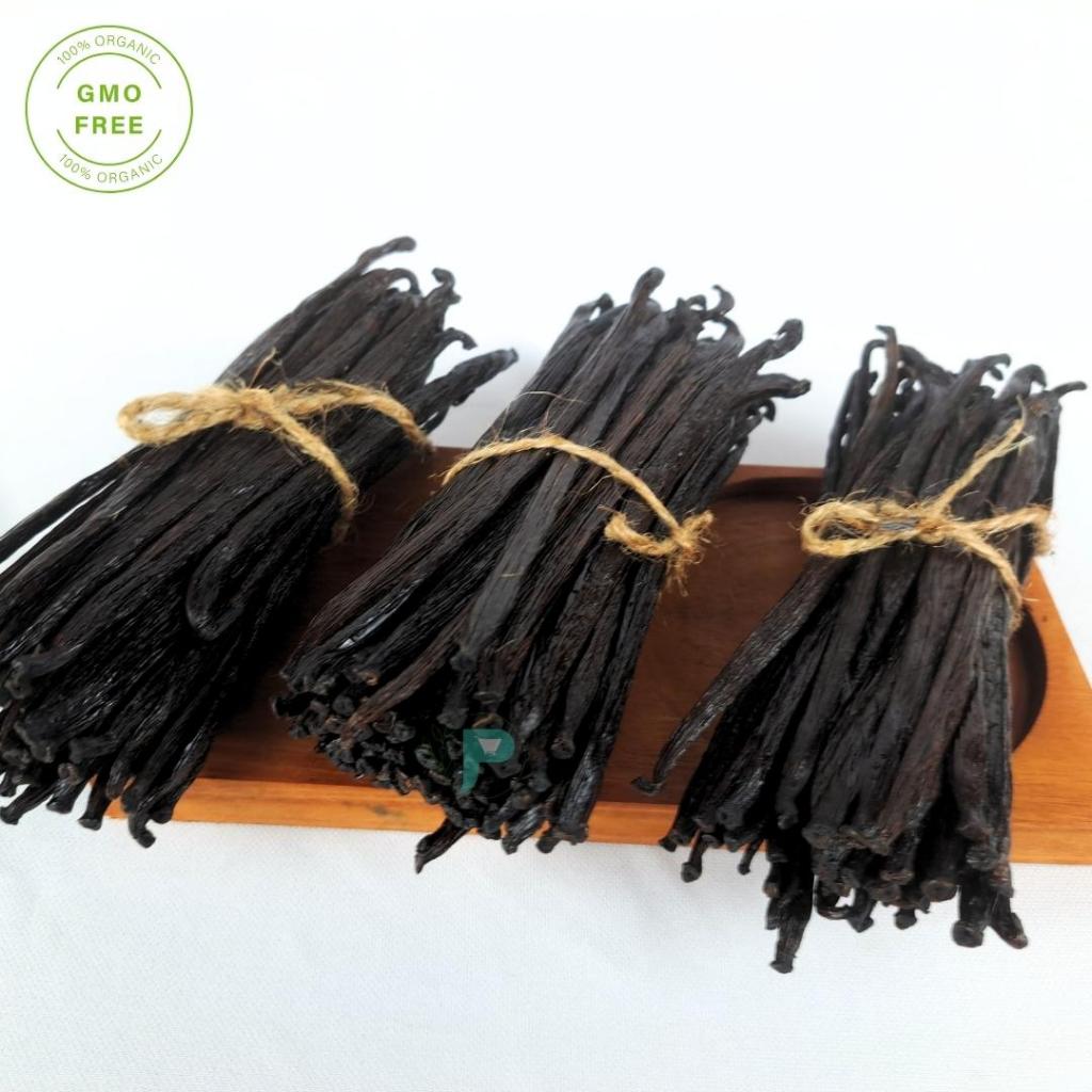 

Vanilla Beans Tahitian grade A Gourmet / Vanili Kering 13-17cm - 16-17cm Tahiti