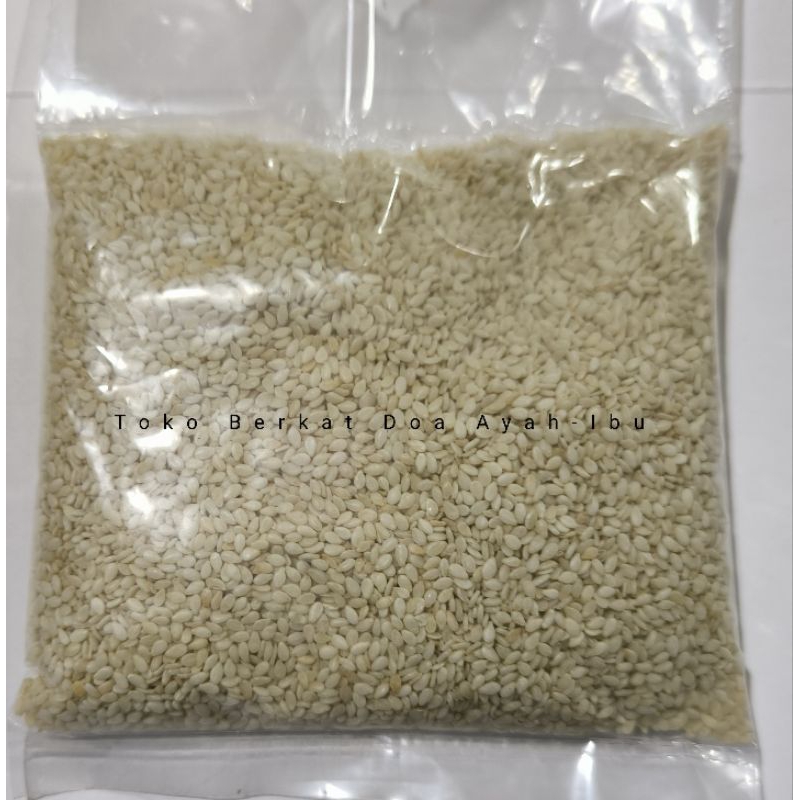 

wijen putih sesame seed repack 1 ons