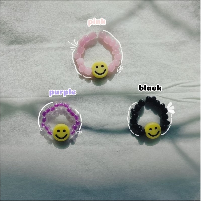 CINCIN MANIK MANIK SMILE//BEADS RING SMILE
