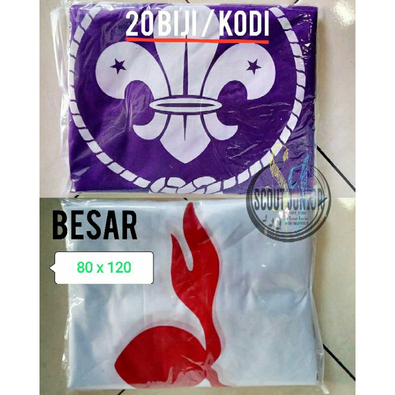 BENDERA TUNAS DAN WOSM  ( BESAR 20 BIJI )