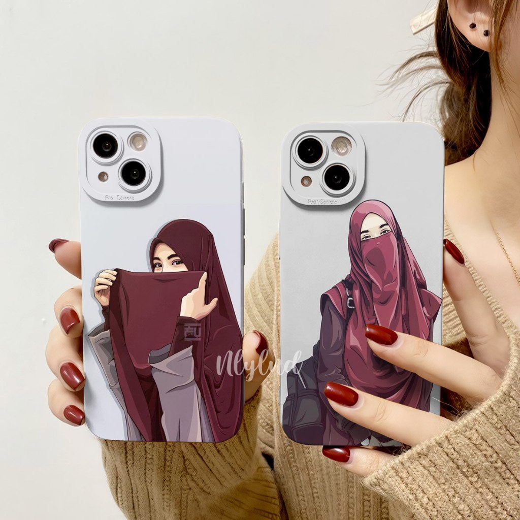 CASE HIJAB UNTUK HP VIVO V295G V25E V27E Y35 Y83 Y51A Y02 Y22 V23 5G Y36 T1 5G V23E Y20 Y91 Y12 Y15S