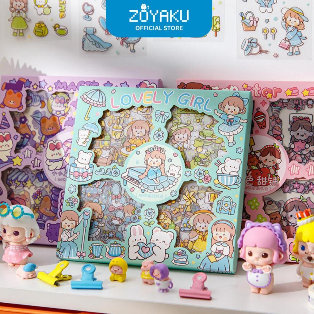 

(100 Lembar) Stiker Kartun Gadis Korea Lucu DIY Design Dekorasi Buku Scrapbook Kreatif STK2013