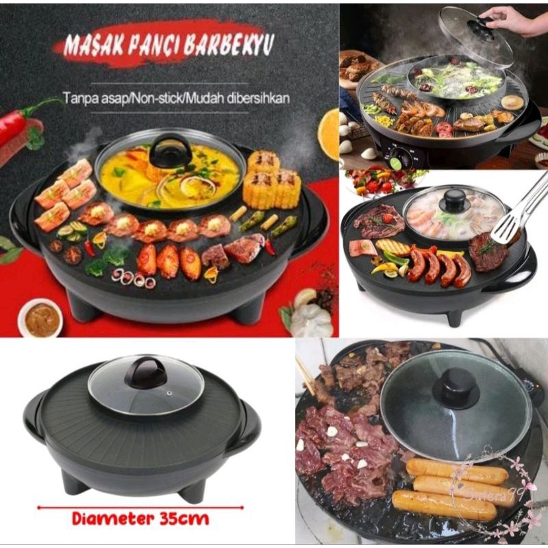 Panggangan BBQ elektrik / Bbq shuki electric / panggangan listrik BBQ shabu Hotpot
