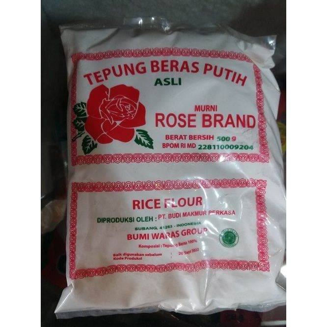 

Tepung Beras Kualitas Rose Brand 500gr