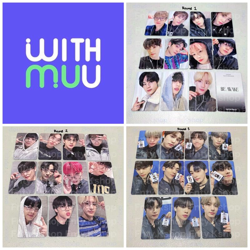 Benefit / Bene / POB PC Withmuu 1, 2, 3  - The Boyz 8th Mini Album Be Awake (Roar)