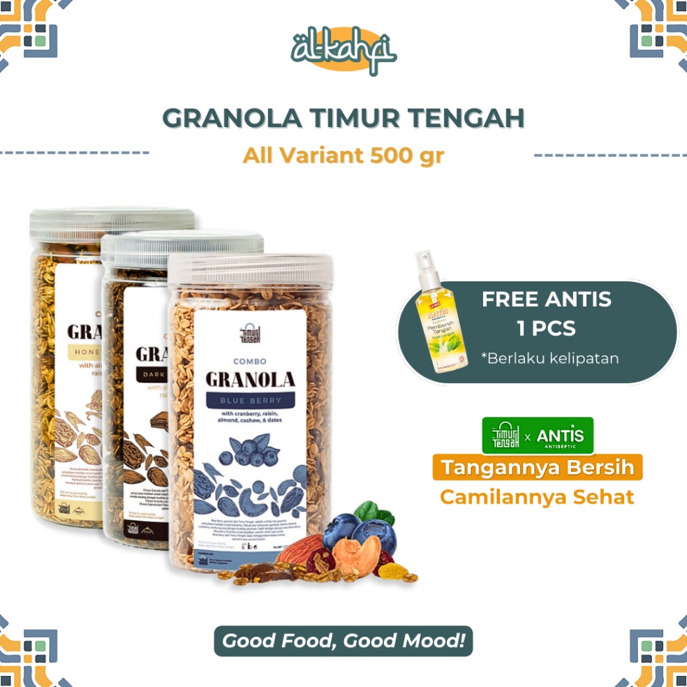 

3.3 SALE Granola Timur Tengah 500gr Almond Mete | Sereal Oatmeal Diet Sehat