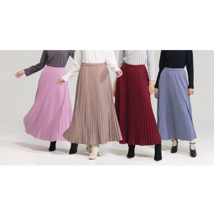 Rok Plisket Daily - Long Skirt Corduroy Dauky