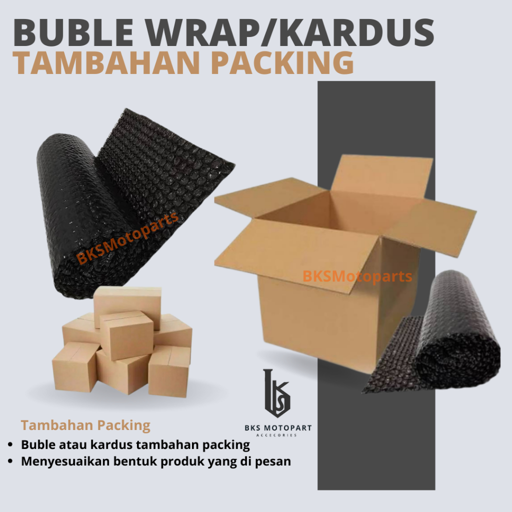 

Buble Wrap Dan Kardus Extra Tambahan Packing