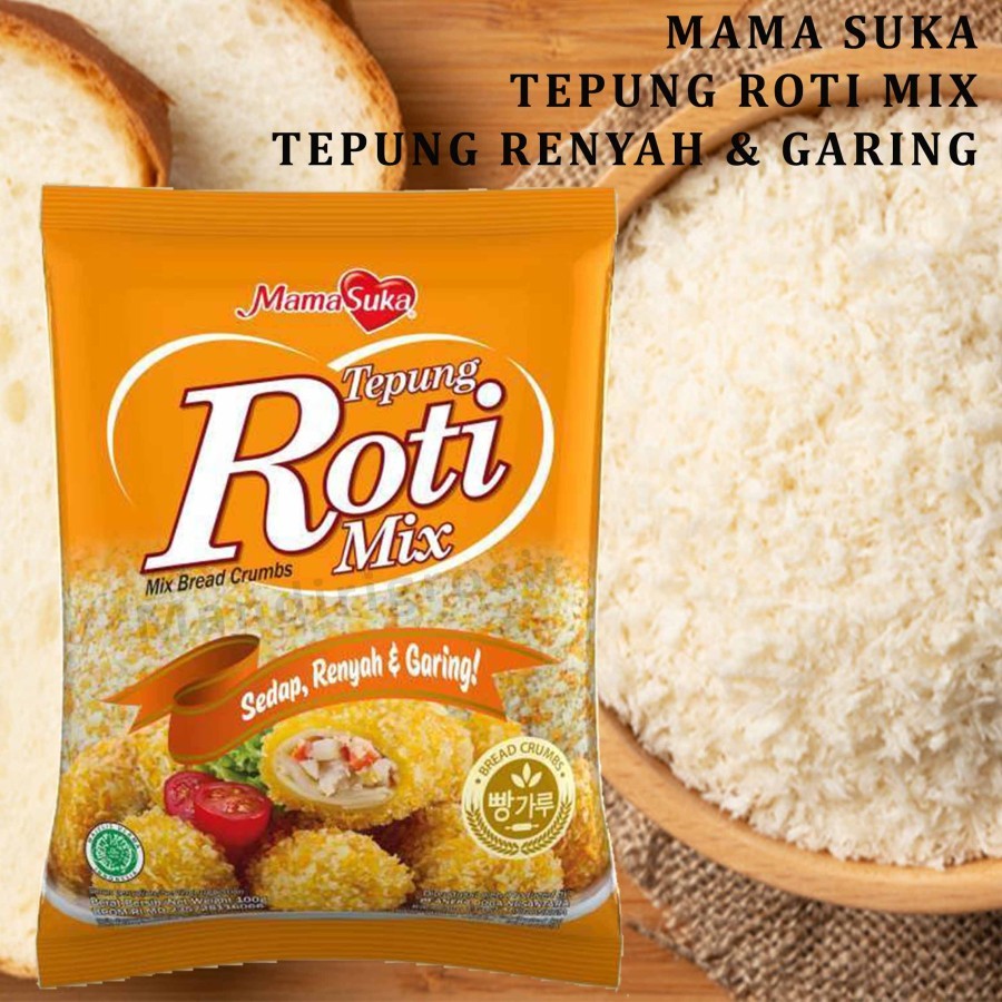 

Tepung Roti Mix * Mama Suka * Bread Crumbs Panir * 500gr