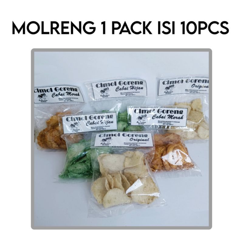 

MOLRENG / CIMOL GORENG 1 PACK ISI 10PCS BY DUONATA (PREMIUM)