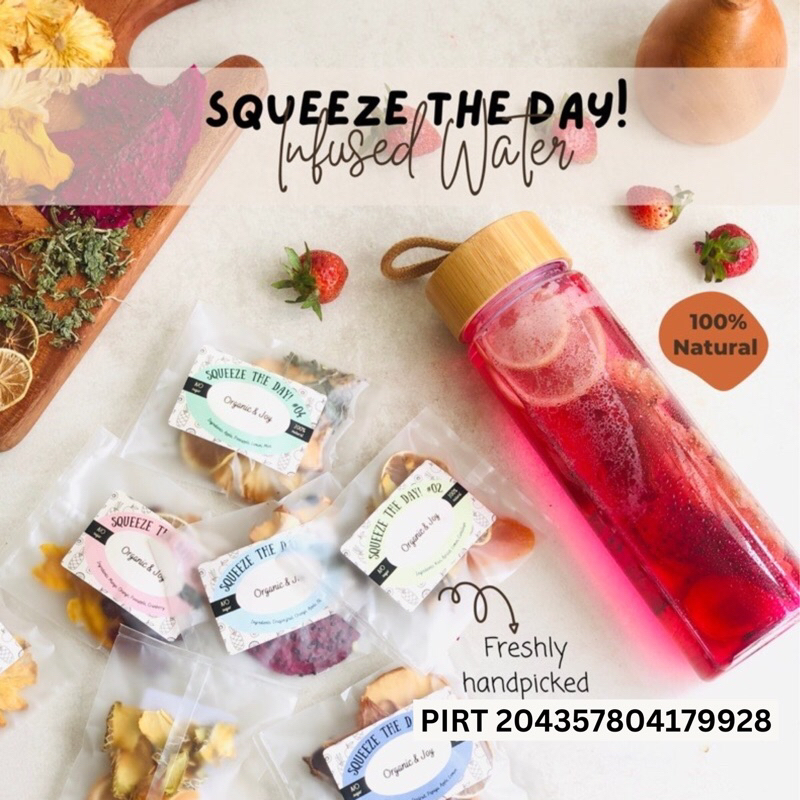 

Infused Water/ Dried Fruits per Sachet/Buah kering murni tanpa gula (infuse water,garnish,snack sehat)l