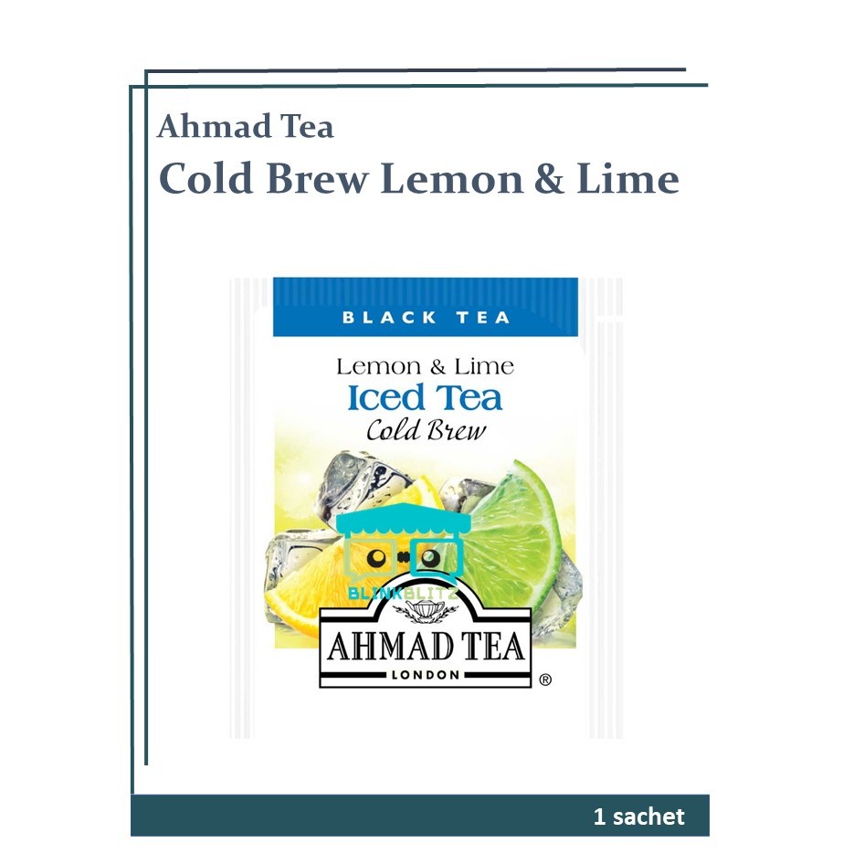 

SACHET Ahmad Tea London Green Tea COLD BREW LEMON & LIME Teh Hijau