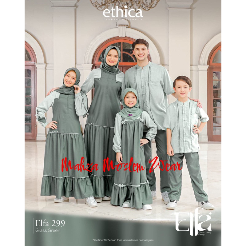 ELFA 299 GRASS GREEN || SARIMBIT KELUARGA ORIGINAL ETHICA