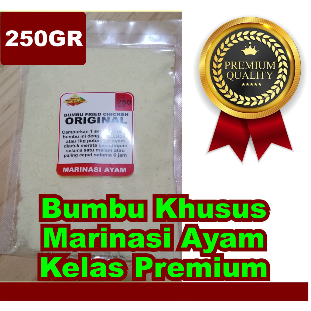 

Bumbu Khusus Marinasi Ayam Fried Chicken 250gr