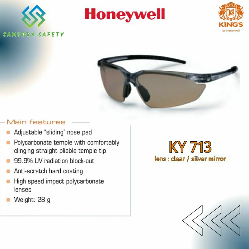 Kacamata Kings by Honeywell || Kacamata safety Kings KY 713 || Original 